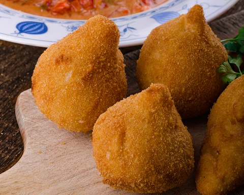 Coxinha de Frango com Batata Doce